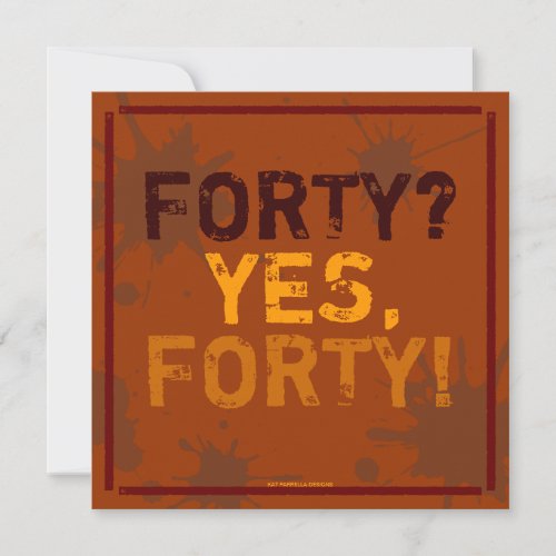 Funny Grungy Birthday Party Invitation