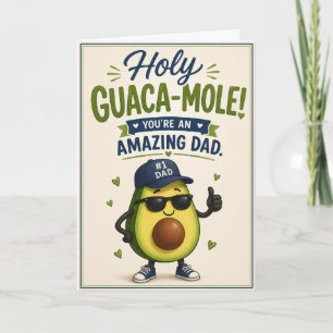 Funny Guaca-Mole Dad Bilingual Father’s Day Card