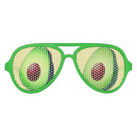 Funny guacamole green avocado fruit party shades