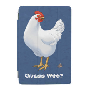 Funny Guess Who Chicken Poo White Hen iPad Mini Cover