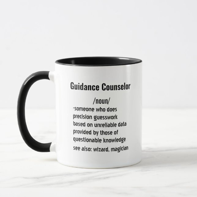 Funny Guidance Counselor Definition gifts  Mug (Left)