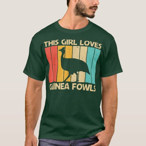 Funny Guinea Fowl Design For Girls Women Guinea He T_Shirt