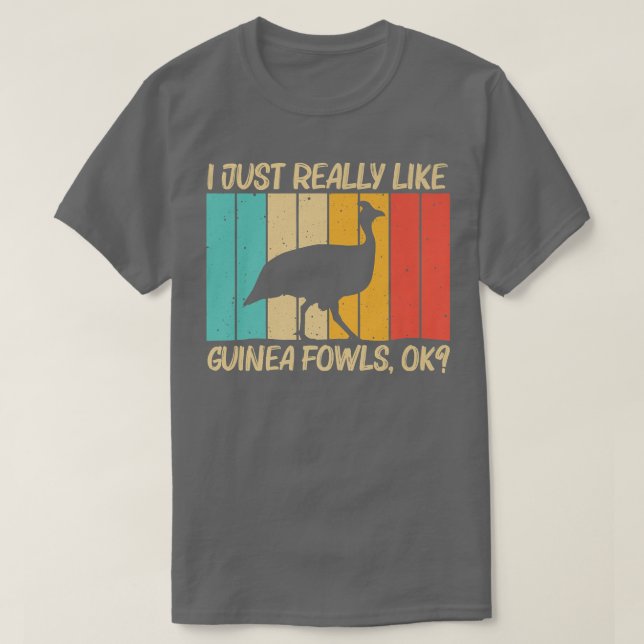 Funny Guinea Fowl Design For Men Women Guinea Hen  T-Shirt (Design Front)