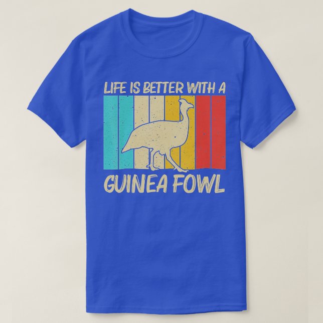 Funny Guinea Fowl For Men Women Bird Lover Chicken T-Shirt (Design Front)