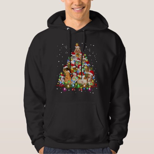 Funny Guinea Pig Christmas Tree Ornament Decor Gif Hoodie