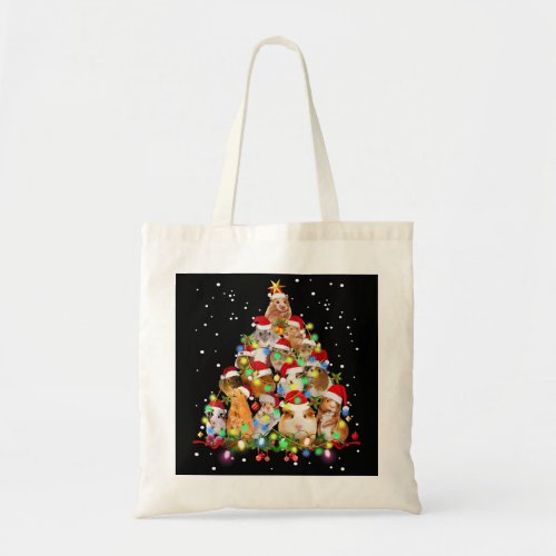 Funny Guinea Pig Christmas Tree Ornament Decor Gif Tote Bag