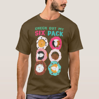 Funny Guinea Pig Donut Six Pack  T-Shirt