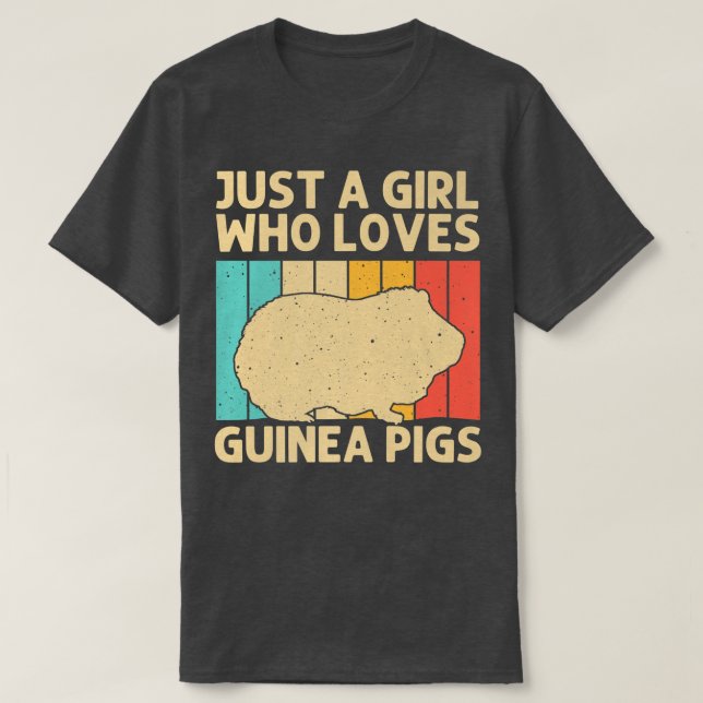 Funny Guinea Pig For Girls Kid Potato Pet Lover Fl T-Shirt (Design Front)