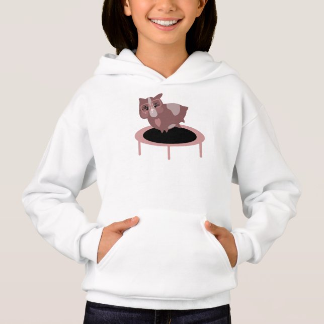 Funny Guinea Pig Gym Fitness Design Hoodie (Front)