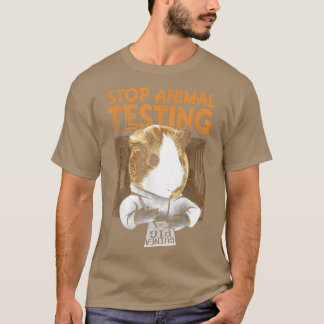 Funny Guinea Pig Hamster  Stop Animal Testing Tee 