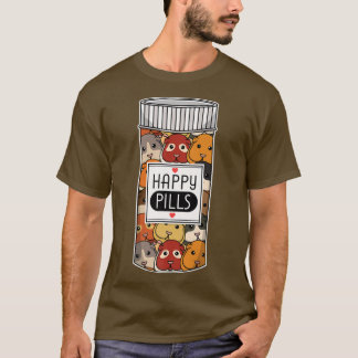 Funny Guinea Pig Happy Meds Women Kids Men  T-Shirt