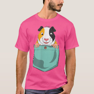 Funny Guinea Pig In Pocket For Women Men 1521 T-Shirt