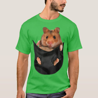 Funny Guinea Pig in Pocket T  for Women Men  T-Shirt