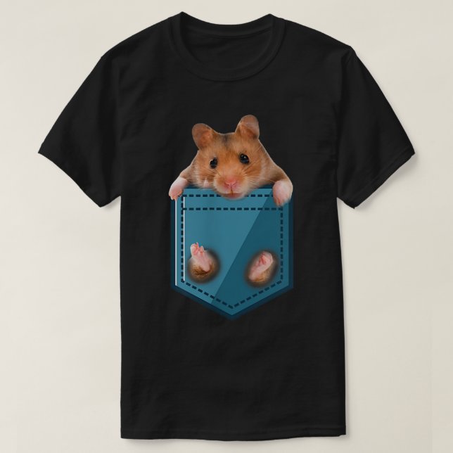 Funny Guinea Pig In Your Pocket 1524  T-Shirt (Design Front)