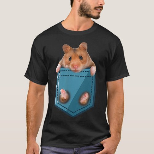 Funny Guinea Pig In Your Pocket 1524  T_Shirt