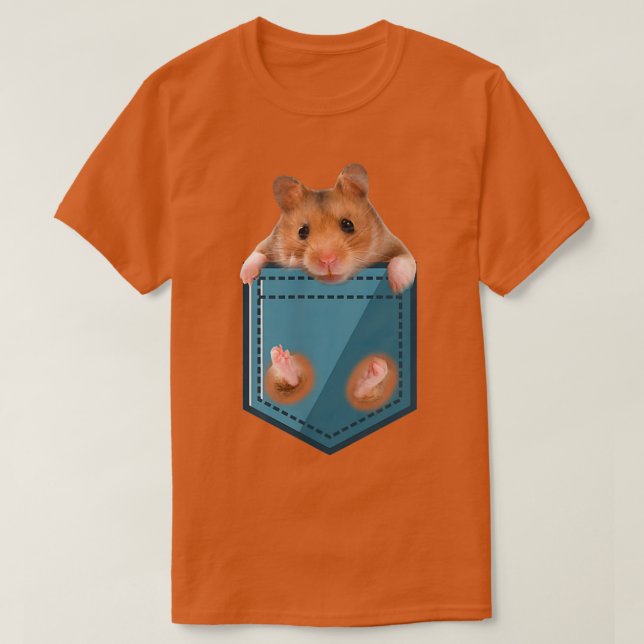 Funny Guinea Pig in Your Pocket  T-Shirt (Design Front)