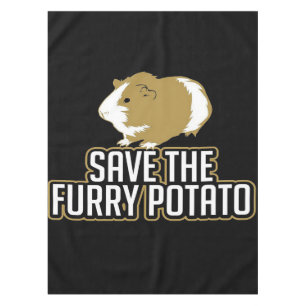 Funny Guinea Pig Lovers Save The Furry Potato Tablecloth
