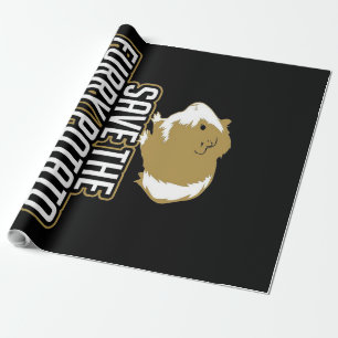 Funny Guinea Pig Lovers Save The Furry Potato Wrapping Paper
