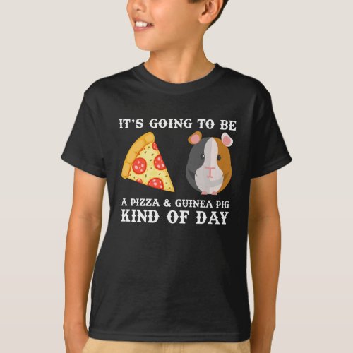 Funny Guinea Pig Owner and Pizza Lover T_Shirt