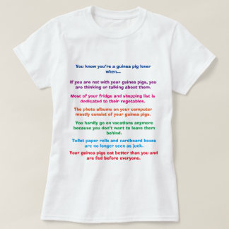 Funny Guinea Pig Shirt