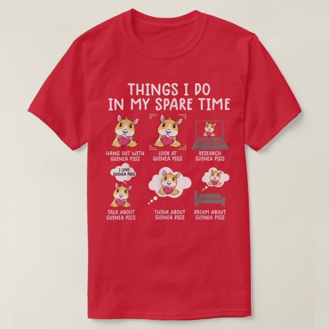 Funny Guinea Pig Shirt Srcastic Humor Guinea Pig P (Design Front)
