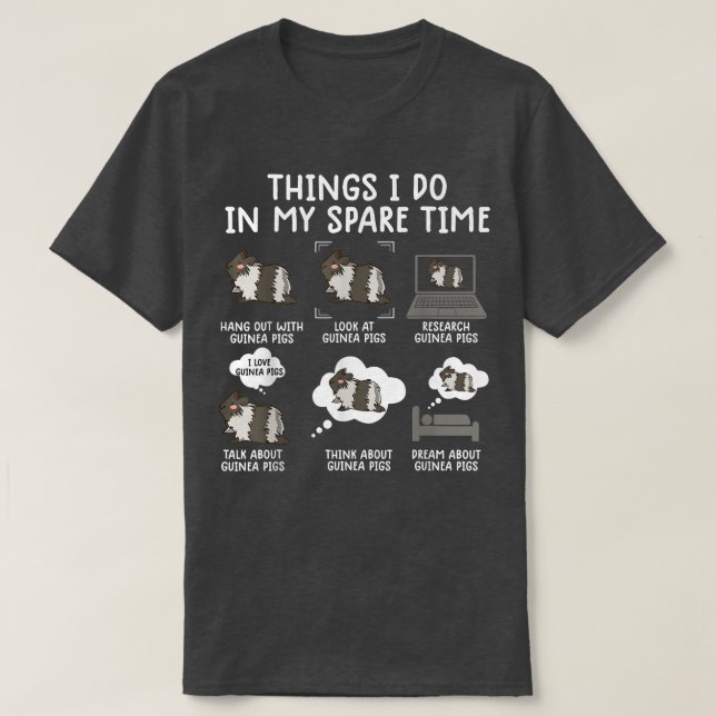 Funny Guinea Pig Shirt Srcastic Humor Guinea Pig P (Design Front)