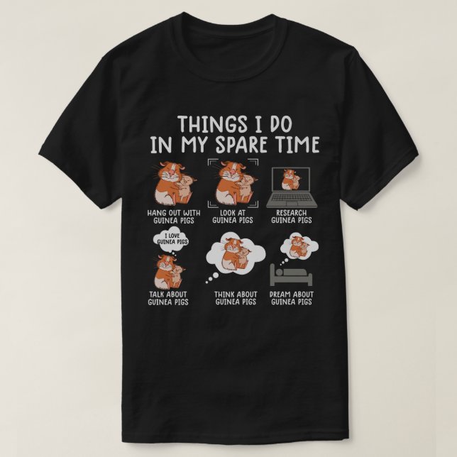 Funny Guinea Pig Shirt Srcastic Humor Guinea Pig P (Design Front)
