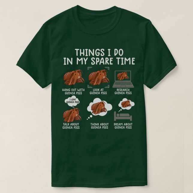 Funny Guinea Pig Shirt Srcastic Humor Guinea Pig P (Design Front)