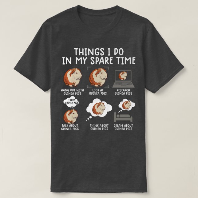 funny guinea pig srcastic humor guinea pig p T-Shirt (Design Front)