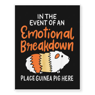 funny guinea pig temporary tattoos