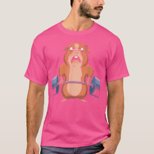 Funny Guinea Pig Weightlifting Deadlift Fitness Gy T-Shirt