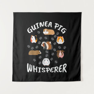 Funny Guinea Pig Whisperer Lovers Tapestry