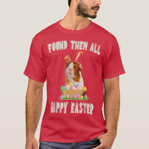 Funny Guinea Pig With cute Bunny Ears Easter Day E T-Shirt