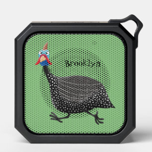 Funny Guineafowl bird cartoon illustration  Bluetooth Speaker