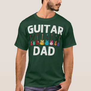 Funny Guitar Art Dad Father Guitar Player Music In T-Shirt