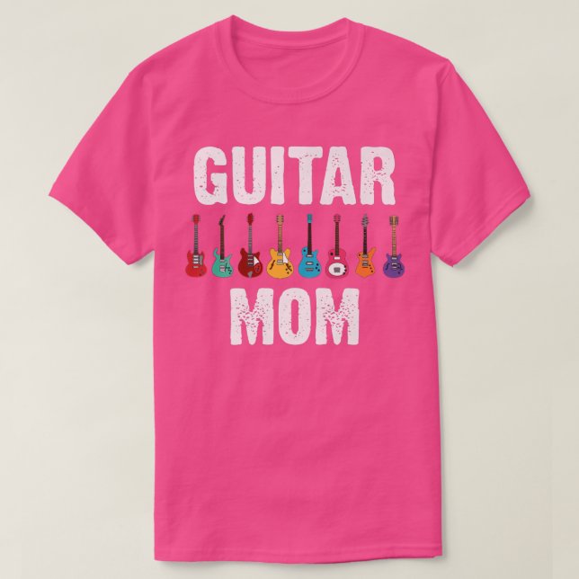 Funny Guitar Art Mom Mother Guitar Player Music In T-Shirt (Design Front)