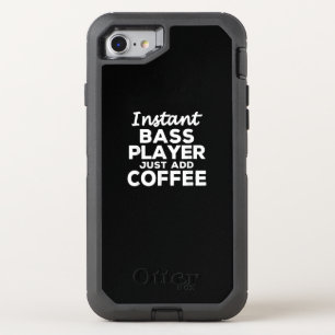 Funny Guitar Bass Players Gift Coffee Lovers OtterBox Defender iPhone SE/8/7 Case