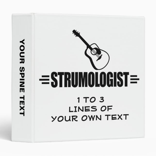 Funny Guitar Binder (Front/Spine)