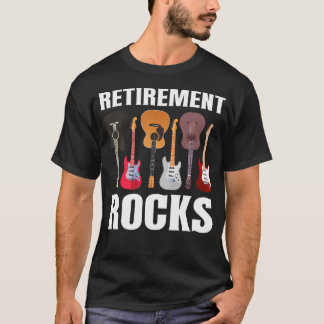 Funny Guitar Collector Retirement Rocks Guitarist T-Shirt
