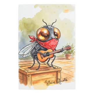 Funny Guitar Fly Art