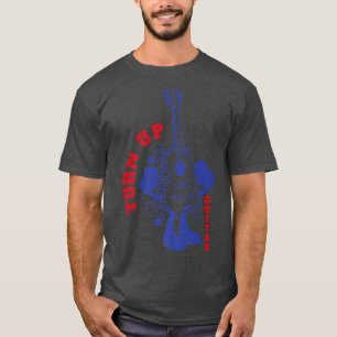 Funny Guitar Illustration Retro Guitarists & Teach T-Shirt