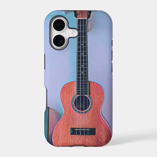 Funny guitar lover gift iphone case (Back)