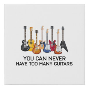 Funny Guitar Lovers Guitarist Bass Guitar Player Faux Canvas Print