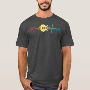 Funny Guitar Men Women Concert Costume Heartbeat G T-Shirt