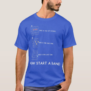 Funny Guitar Now Start A Band Vintage Music775 T-Shirt