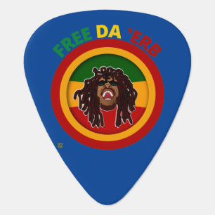 funny guitar pick  "FREE DA 'ERB"