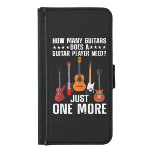 Funny Guitar Player Art For Men Women Guitarist Gu Samsung Galaxy S5 Wallet Case