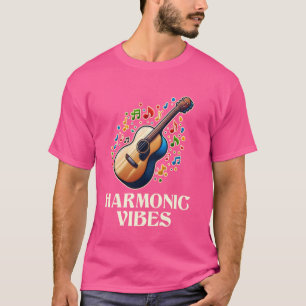 Funny Guitar Player Harmonic Musician Acoustic Gui T-Shirt