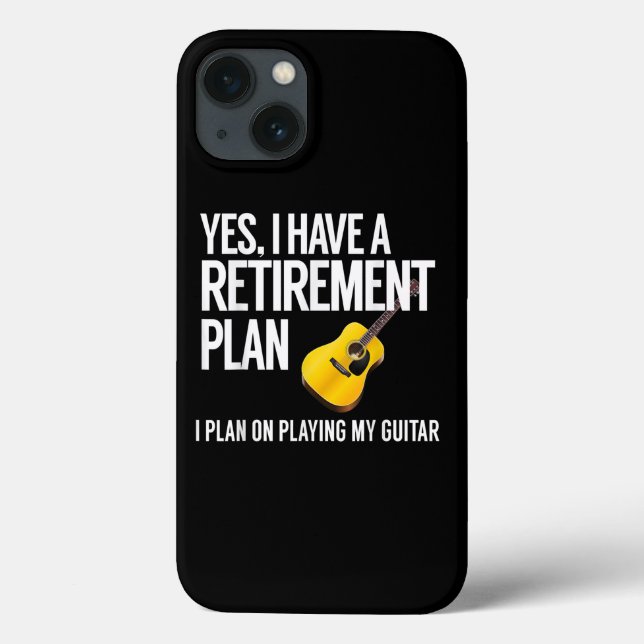 Funny Guitar Player Retirement Gift Case-Mate iPhone Case (Back)
