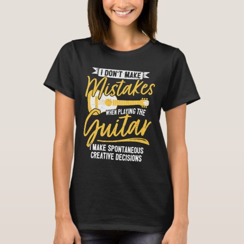 Funny Guitar Player Saying Jazz Guitarist I Creati T_Shirt